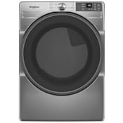 Whirlpool 27 Inch Wide 7.4 Cu. Ft. Energy Star Certified Electric Dryer with Wrinkle Shield Option Radiant Silver