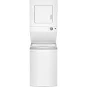 Whirlpool 24 Inch Wide Laundry Center with 1.6 Cu. Ft. Washer and 3.4 Cu. Ft. Electric Dryer with AutoDry™ and EasyView™ White