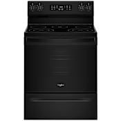 Whirlpool 30 Inch Wide 5.3 Cu. Ft. Energy Star Certified Free Standing Electric Range Black