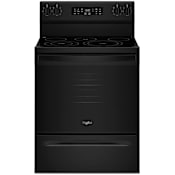 Whirlpool 30 Inch Wide 5.3 Cu. Ft. Free Standing Electric Range Black