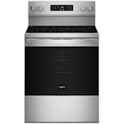 Whirlpool 30 Inch Wide 5.3 Cu. Ft. Free Standing Fingerprint Resistant Electric Range Fingerprint Resistant Stainless Steel