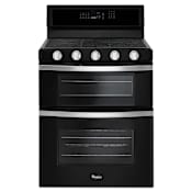 Whirlpool 30 Inch Wide 6 Cu. Ft. Free Standing Gas Range with SpeedHeat Burner and True Convection Cooking Black Ice