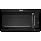 Whirlpool 30 Inch Wide 1.7 Cu. Ft. 1000 Watt Over the Range Microwave Black