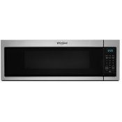 Whirlpool 30 Inch Wide 1.1 Cu. Ft. 1000 Watt Over the Range Microwave with LED Cooktop Lighting Stainless Steel