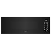 Whirlpool 30 Inch Wide 1.1 Cu. Ft. 1000 Watt Over the Range Microwave with CleanRelease Non-Stick Interior and Tap-to-Open Door Black