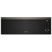 Whirlpool 30 Inch Wide 1.1 Cu. Ft. 1000 Watt Fingerprint Resistant Over the Range Microwave with Color LCD Display with Guided Cooking Black Stainless Steel