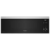Whirlpool 30 Inch Wide 1.1 Cu. Ft. 1000 Watt Fingerprint Resistant Over the Range Microwave with Color LCD Display with Guided Cooking Fingerprint Resistant Stainless Steel