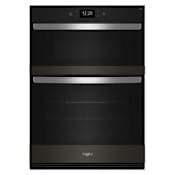 Whirlpool 30 Inch Wide 6.4 Cu. Ft. Electric Oven and Microwave Combo with Turntable On/Off Mode Fingerprint Resistant Black Stainless Steel