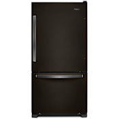 Whirlpool 33 Inch Wide 22.1 Cu. Ft Capacity Energy Star Certified Bottom Mount Refrigerator with Accu-Chill Fingerprint Resistant Black Stainless Steel