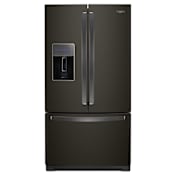 Whirlpool 36 Inch Wide 26.8 Cu. Ft Capacity Energy Star Certified French Door Refrigerator with In-Door-Ice Storage and Dual Ice Makers Fingerprint Resistant Black Stainless Steel
