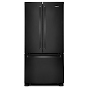 Whirlpool 33 Inch Wide 22.1 Cu. Ft. Energy Star Certified French Door Refrigerator with Accu-Chill™ Black