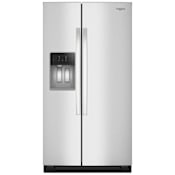 Whirlpool 36 Inch Wide 28.49 Cu. Ft. Fingerprint Resistant Side By Side Refrigerator with External Water and Ice Dispenser Fingerprint Resistant Stainless Steel