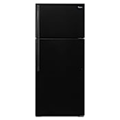 Whirlpool 28 Inch Wide 14.3 Cu. Ft. Top Mount Refrigerator with Quiet Cooling Black