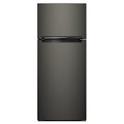 Whirlpool 28 Inch Wide 17.61 Cu. Ft. Top Freezer Refrigerator with Fingerprint Resistant Finish Black Stainless
