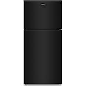 Whirlpool 30 Inch Wide 19.3 Cu. Ft. Energy Star Certified Top Freezer Refrigerator with Total Coverage Cooling Black