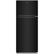 Whirlpool 28 Inch Wide 17.6 Cu. Ft. Top Freezer Refrigerator Black