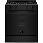 Whirlpool 30 Inch Wide 5.3 Cu. Ft. Energy Star Certified Free Standing, Slide In Electric Range Black