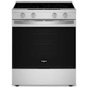 Whirlpool 30 Inch Wide 5.3 Cu. Ft. Slide In Fingerprint Resistant Electric Range with Air Cooking Technology and WipeClean Coating Fingerprint Resistant Stainless Steel