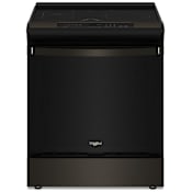 Whirlpool 30 Inch Wide 6.4 Cu. Ft. Energy Star Certified Slide In Fingerprint Resistant Induction Range with Griddle Zone and No Preheat Air Fry Fingerprint Resistant Black Stainless