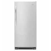 Whirlpool 30 Inch Wide 18 Cu. Ft. All-Refrigerator with LED Lighting Monochromatic Stainless Steel
