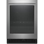 Whirlpool 24 Inch Wide 5.2 Cu. Ft. Dual-Zone Beverage Center with Wine Storage Fingerprint Resistant Stainless Steel