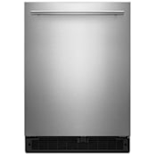 Whirlpool 23 Inch Wide 5.1 Cu. Ft Capacity Energy Star Certified Compact Refrigerator with LED Lighting Fingerprint Resistant Stainless Steel