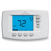 White-Rodgers Universal 7-Day Programmable Thermostat with 6-Square-Inch Display (Heat Pump) White