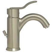 Whitehaus Galleryhaus 1.2 GPM Single Hole Bathroom Faucet with Pop-Up Drain Assembly Brushed Nickel