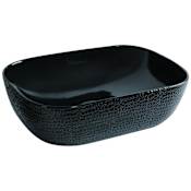 Whitehaus Isabella Plus 19-3/4" Vitreous China Vessel Bathroom Sink Black
