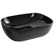 Whitehaus Isabella Plus 18" Vitreous China Vessel Bathroom Sink Black