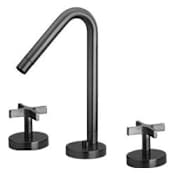 Whitehaus Metrohaus 1.2 GPM Widespread Bathroom Faucet with Pop-Up Drain Assembly Brushed Nickel