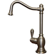 Whitehaus Forever Hot® Instant Hot Water Dispenser with Traditional Spout and Self-Closing Handle Brushed Nickel