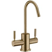 Whitehaus Forever Hot Point of Use Modern Hot and Cold Water Drinking Water Faucet Antique Brass
