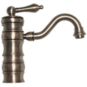 Whitehaus Vintage III Bathroom Faucet with Lever Handle Brushed Nickel