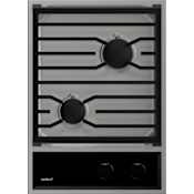 Wolf 15 Inch Wide 2 Burner Transitional Gas Cooktop Stainless Steel