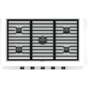 Wolf 36 Inch Wide 5 Burner Contemporary Liquid Propane Cooktop Stainless Steel