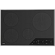 Wolf 30 Inch Wide 4 Burner Transitional Framed Induction Cooktop Black