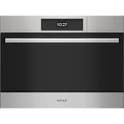 Wolf E Series 24 Inch Wide 1.7 Cu. Ft. Single Electric Wall Oven Classic Stainless