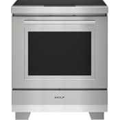 Wolf 30 Inch Wide 5.1 Cu. Ft. Free Standing Electric Induction Range Stainless Steel