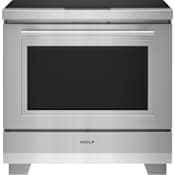 Wolf 36 Inch Wide 6.3 Cu. Ft. Free Standing Electric Induction Range Stainless Steel
