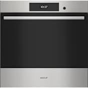 Wolf E Series 24 Inch Wide 2.4 Cu. Ft. Single Electric Wall Oven Classic Stainless