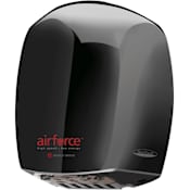 World Dryer Airforce 120 Volt 9.6 AMP Infrared Sensor Activated High Speed Hand Dryer - Multi Nozzle Port Black
