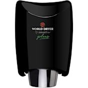 World Dryer SMARTdri 120 Volts 10 AMP Infrared Sensor Activated High Speed Hand Dryer - Single Nozzle Port Black