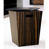 WS Bath Collections 18.1" Laundry Basket from the Concert Collection Ebony Wood