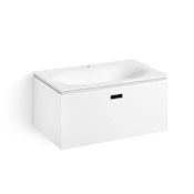 WS Bath Collections Ciacole 30" Wall Mounted Single Basin Vanity Set with Cabinet, Vanity Top, and Integrated Sink White