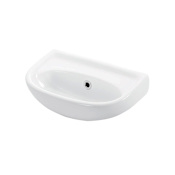WS Bath Collections Basic 15-1/2" Wall Mounted Bathroom Sink White