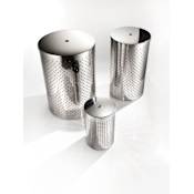 WS Bath Collections 22.8" Waste Basket with Treadle from the Complements Collection Stainless Steel