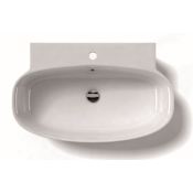 WS Bath Collections 29-1/2" Wall Mounted Bathroom Sink from the Ceramica Collection White