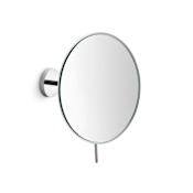 WS Bath Collections Mevedo 8-11/16" Diameter Circular Framed Makeup Wall Mirror Polished Chrome