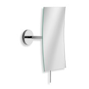WS Bath Collections Mevedo 4-11/16" W x 9-1/8" H Rectangular Frameless Makeup Wall Mirror Polished Chrome